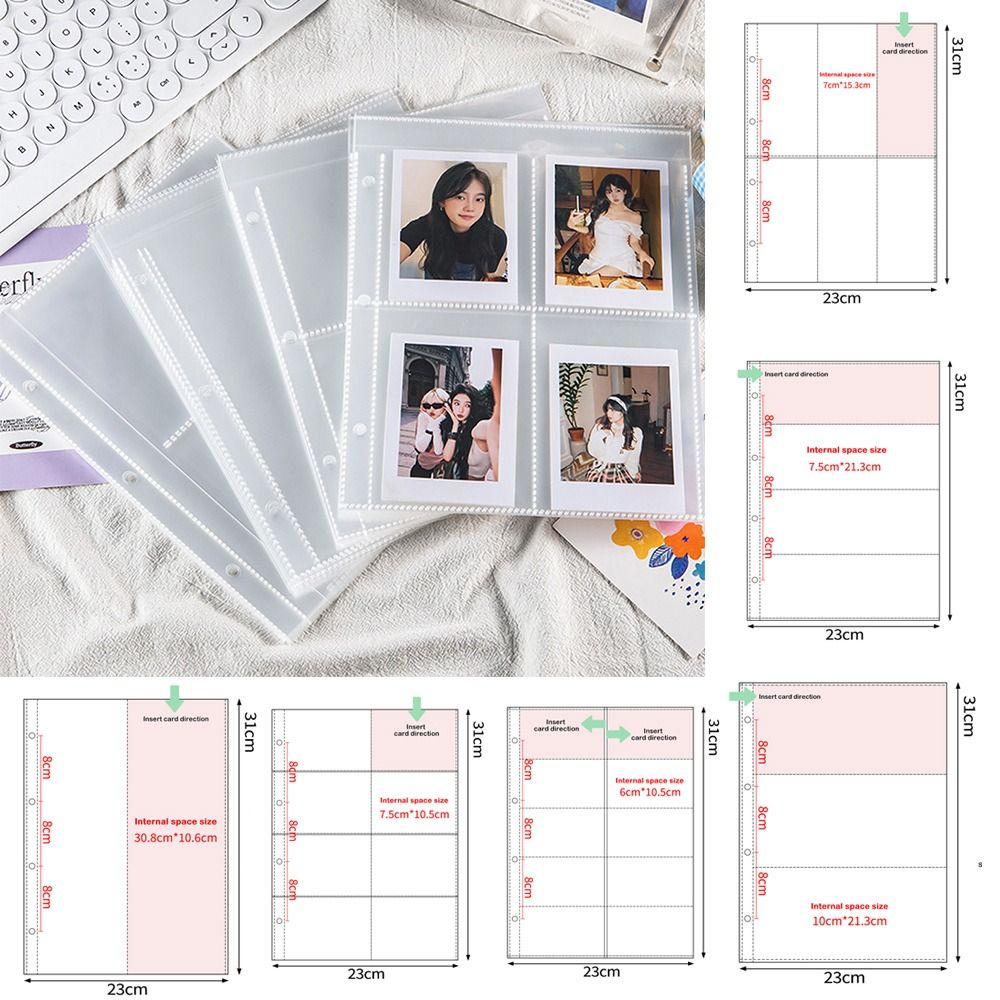 Binder A4 Lever - 10 STKS Transparant A4 Kpop Fotokaart