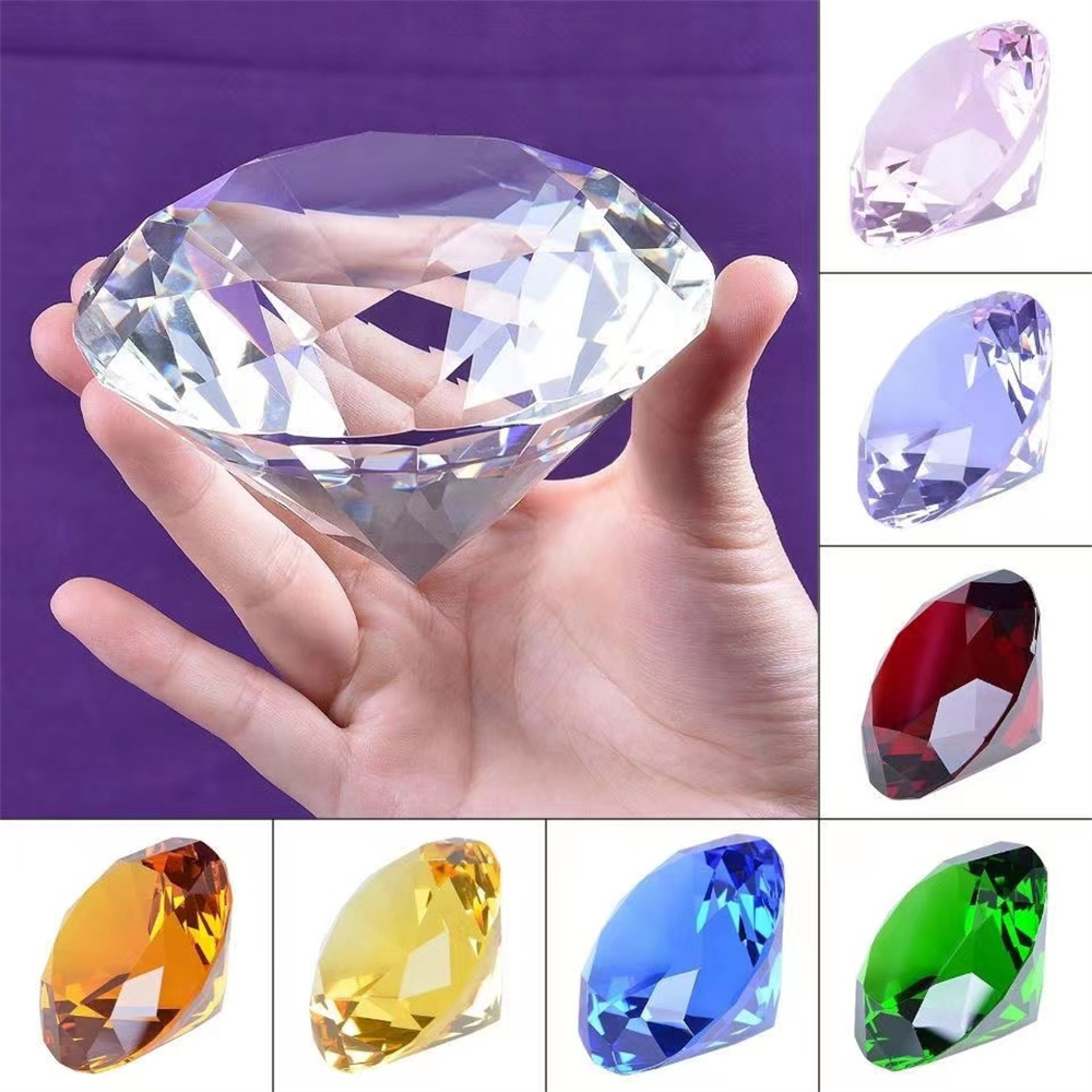 Paper Weight Crystal - 10 Kleuren Kristal Diamantvormig Presse-Papier Decoratief